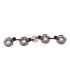 Pallo Ceiling Spotlight Bar Bronze Colored Smoke Glass Shade 4x E14-4