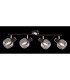 Pallo Ceiling Spotlight Bar Bronze Colored Smoke Glass Shade 4x E14-7