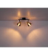 Jay Twin Ceiling Spotlight Black Glass Shade 2x E14-6