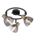 Jay Ceiling Spotlight Clusters Black Glass Shade 3x E14-1