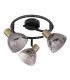 Jay Ceiling Spotlight Clusters Black Glass Shade 3x E14-2