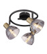 Jay Ceiling Spotlight Clusters Black Glass Shade 3x E14-3