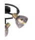 Jay Ceiling Spotlight Clusters Black Glass Shade 3x E14-5