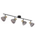 Jay Ceiling Spotlight Bar Black Glass Shade 4x E14-2