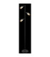Hubertus Multi Arm Floor Lamp Matt Black Smoke Glass Shade 3x E14-4