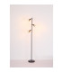 Hubertus Multi Arm Floor Lamp Matt Black Smoke Glass Shade 3x E14-7