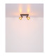Tokki Twin Ceiling Spotlight Matt Black Amber Glass Shade 2x E14-8