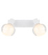 Tokki Twin Ceiling Spotlight White Matt Clear Glass Shade 2x E14-4