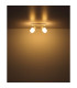 Tokki Twin Ceiling Spotlight White Matt Clear Glass Shade 2x E14-7