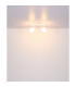Tokki Twin Ceiling Spotlight White Matt Clear Glass Shade 2x E14-8