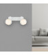 Tokki Twin Ceiling Spotlight White Matt Clear Glass Shade 2x E14-10