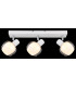 Tokki Ceiling Spotlight Bar White Matt Clear Glass Shade 3x E14-6