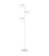 Tokki Multi Arm Floor Lamp White Matt Clear Glass Shade 3x E14-1