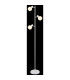 Tokki Multi Arm Floor Lamp White Matt Clear Glass Shade 3x E14-4