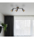 Mubby Ceiling Spotlight Bar Matt Black Smoke Glass Shade 3x E14-5