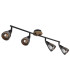 Mubby Ceiling Spotlight Bar Matt Black Smoke Glass Shade 4x E14-2