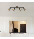 Mubby Ceiling Spotlight Bar Matt Black Smoke Glass Shade 4x E14-6