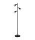 Satella Multi Arm Floor Lamp Matt Black Smoke Glass Shade 3x E14-2