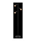 Satella Multi Arm Floor Lamp Matt Black Smoke Glass Shade 3x E14-4