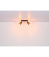 Satella Twin Ceiling Spotlight Gunmetal Copper Glass Shade 2x E14-8