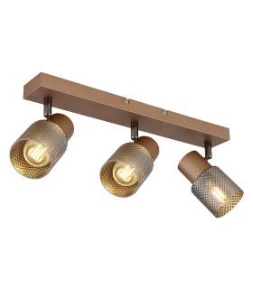 Satella Ceiling Spotlight Bar Coffee Colored Matt 3x E14-1