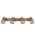 Satella Ceiling Spotlight Bar Coffee Colored Matt 4x E14-4