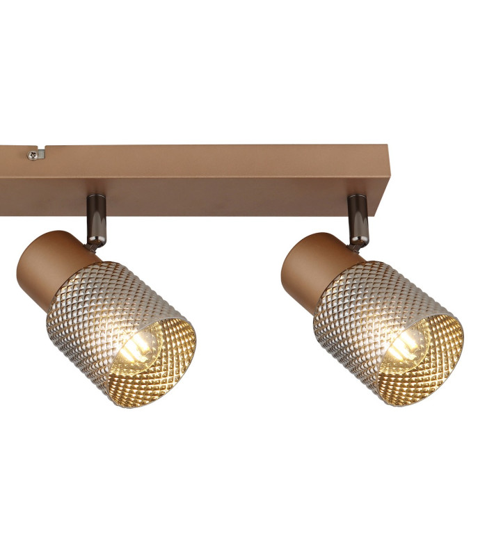 Satella Ceiling Spotlight Bar Coffee Colored Matt 4x E14-5