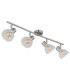 Zachery Ceiling Spotlight Bar Nickel Matt Satined Glass Shade 4x E14-2