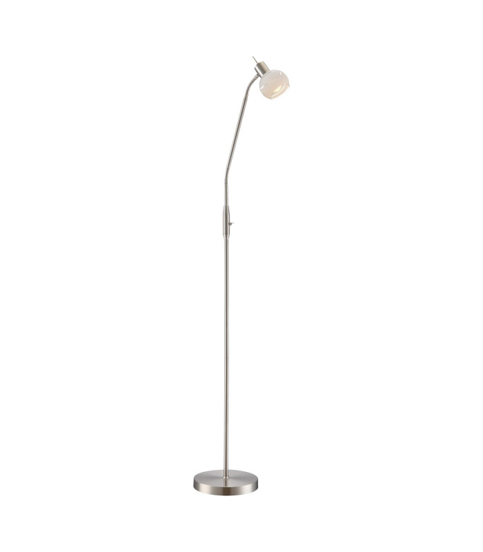 Elliott Task Floor Lamp Nickel Matt Satined Glass Shade 1x E14 3000K-1