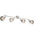Roman Ceiling Spotlight Bar Nickel Matt Glass Shade 4x E14 3000K-1