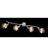 Roman Ceiling Spotlight Bar Nickel Matt Glass Shade 4x E14 3000K-2