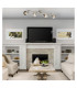 Roman Ceiling Spotlight Bar Nickel Matt Glass Shade 4x E14 3000K-3