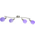 Elliott Ceiling Spotlight Bar Nickel Matt White Glass Shade 4x E14-8