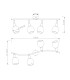 Elliott Ceiling Spotlight Bar Nickel Matt White Glass Shade 4x E14-15