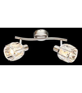 Kris Twin Ceiling Spotlight Nickel Matt 2x E14-2