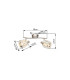 Kris Twin Ceiling Spotlight Nickel Matt 2x E14-6