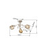 Kris Multi Arm Semi Flush Ceiling Lamp Nickel Matt 3x E14-5