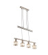Kris Bar Pendant Ceiling Light Nickel Matt 4x E14-3