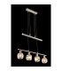 Kris Bar Pendant Ceiling Light Nickel Matt 4x E14-4