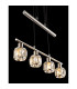 Kris Bar Pendant Ceiling Light Nickel Matt 4x E14-5