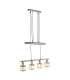 Kris Bar Pendant Ceiling Light Nickel Matt 4x E14-8