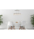 Kris Bar Pendant Ceiling Light Nickel Matt 4x E14-9