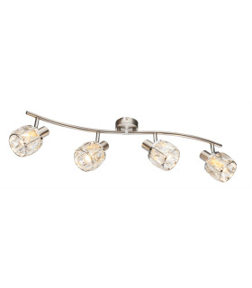 Kris Ceiling Spotlight Bar Nickel Matt 4x E14-1