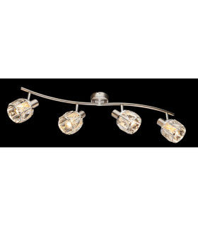 Kris Ceiling Spotlight Bar Nickel Matt 4x E14-2