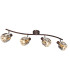 Indiana Ceiling Spotlight Bar Bronze Colored 4x E14-1