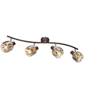 Indiana Ceiling Spotlight Bar Bronze Colored 4x E14-1
