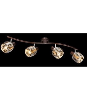 Indiana Ceiling Spotlight Bar Bronze Colored 4x E14-2