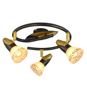 Novara Ceiling Spotlight Clusters Gold Colours Patinated 3x E14-1