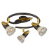 Novara Ceiling Spotlight Clusters Gold Colours Patinated 3x E14-2
