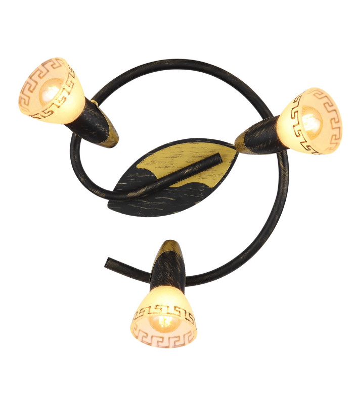 Novara Ceiling Spotlight Clusters Gold Colours Patinated 3x E14-3
